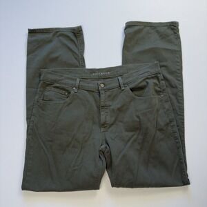 Mott & Bow Mens Mercer Military Green Straight‎ Leg Jeans Stretch Size 38x 34